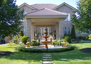 Front fountain